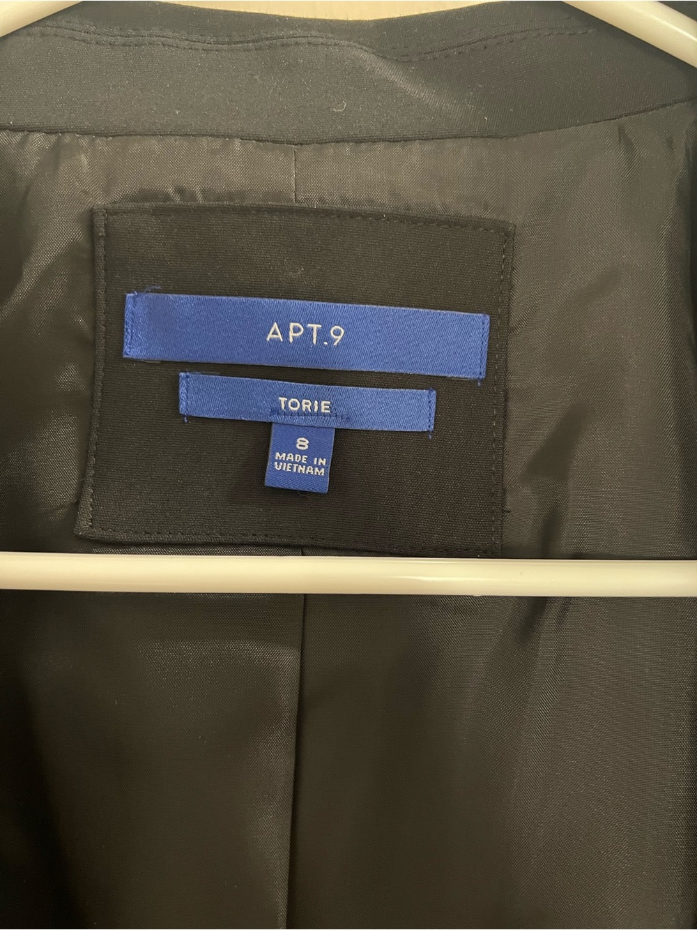 Apt. 9 Black Women's Single-Button Tailored Blazer - Picture 2 of 2